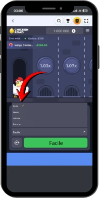 Selezionare il livello di difficoltà